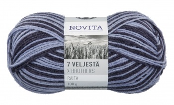 Novita 7 Veljestä RAITA 100g