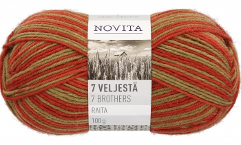Novita 7 Veljestä RAITA 100g